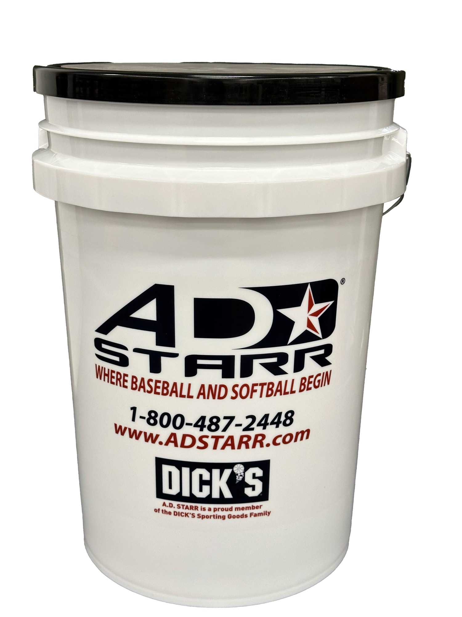 A.D. STARR AD 100 PBC Practice Baseball Bucket Special A.D. STARR