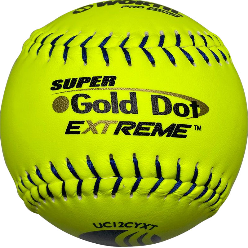 Worth USSSA CLASSIC M Gold Dot Slowpitch Softball (12" Composite) A.D