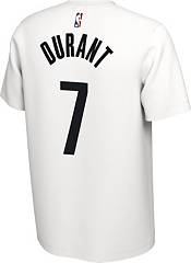 Nike Men's Brooklyn Nets Kevin Durant #7 Dri-FIT White Earned Edition T-Shirt product image