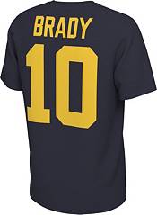 Jordan Men's Michigan Wolverines Tom Brady #10 Blue Football Jersey T-Shirt product image