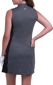 EP Pro Women's Sleeveless Fine Line Geo Faux Wrap Print Golf Dress product image