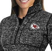 Antigua Women's Kansas City Chiefs Fortune Black Pullover Jacket product image