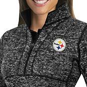 Antigua Women's Pittsburgh Steelers Fortune Black Pullover Jacket product image