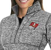 Antigua Women's Tampa Bay Buccaneers Fortune Grey Pullover Jacket product image