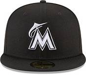 New Era Men's Miami Marlins Black 59Fifty Basic Fitted Hat product image
