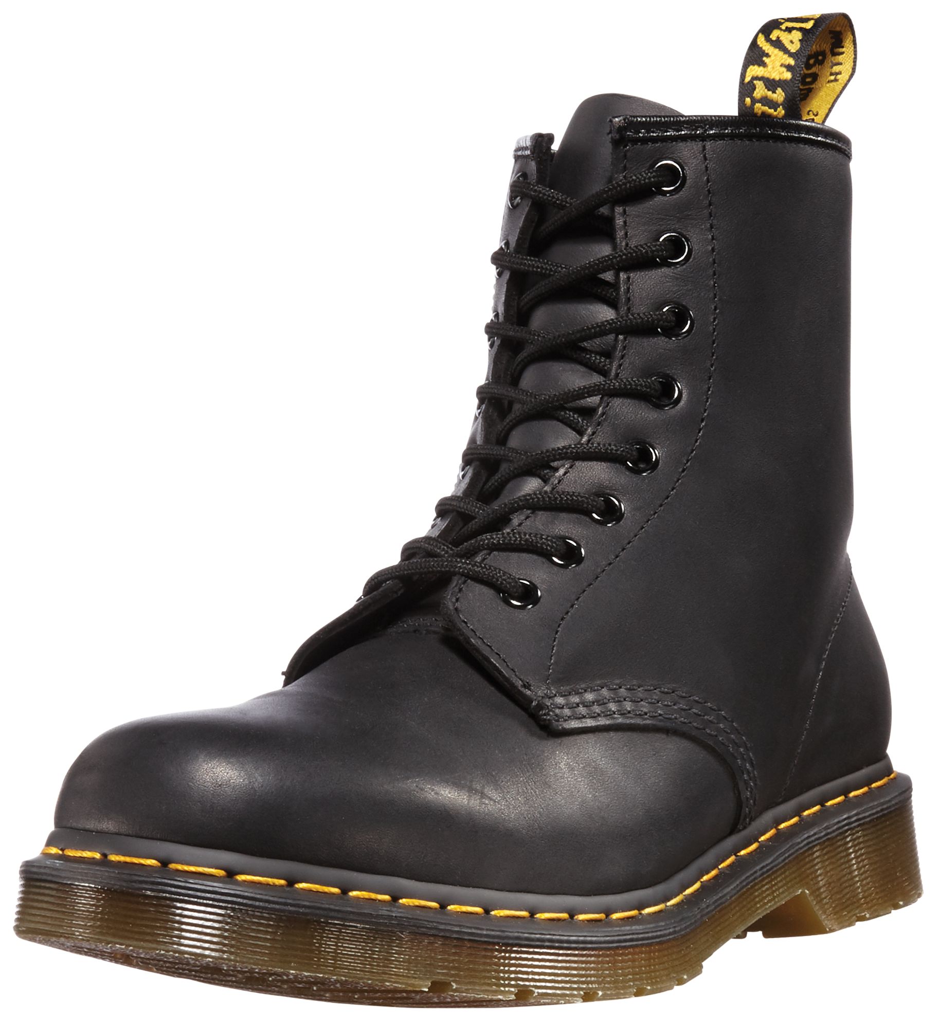 doc martens 1460 greasy leather lace up boots