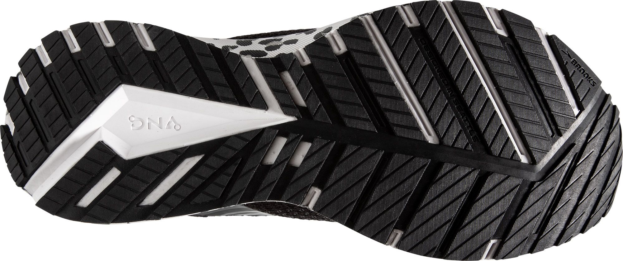 brooks white leopard shoes