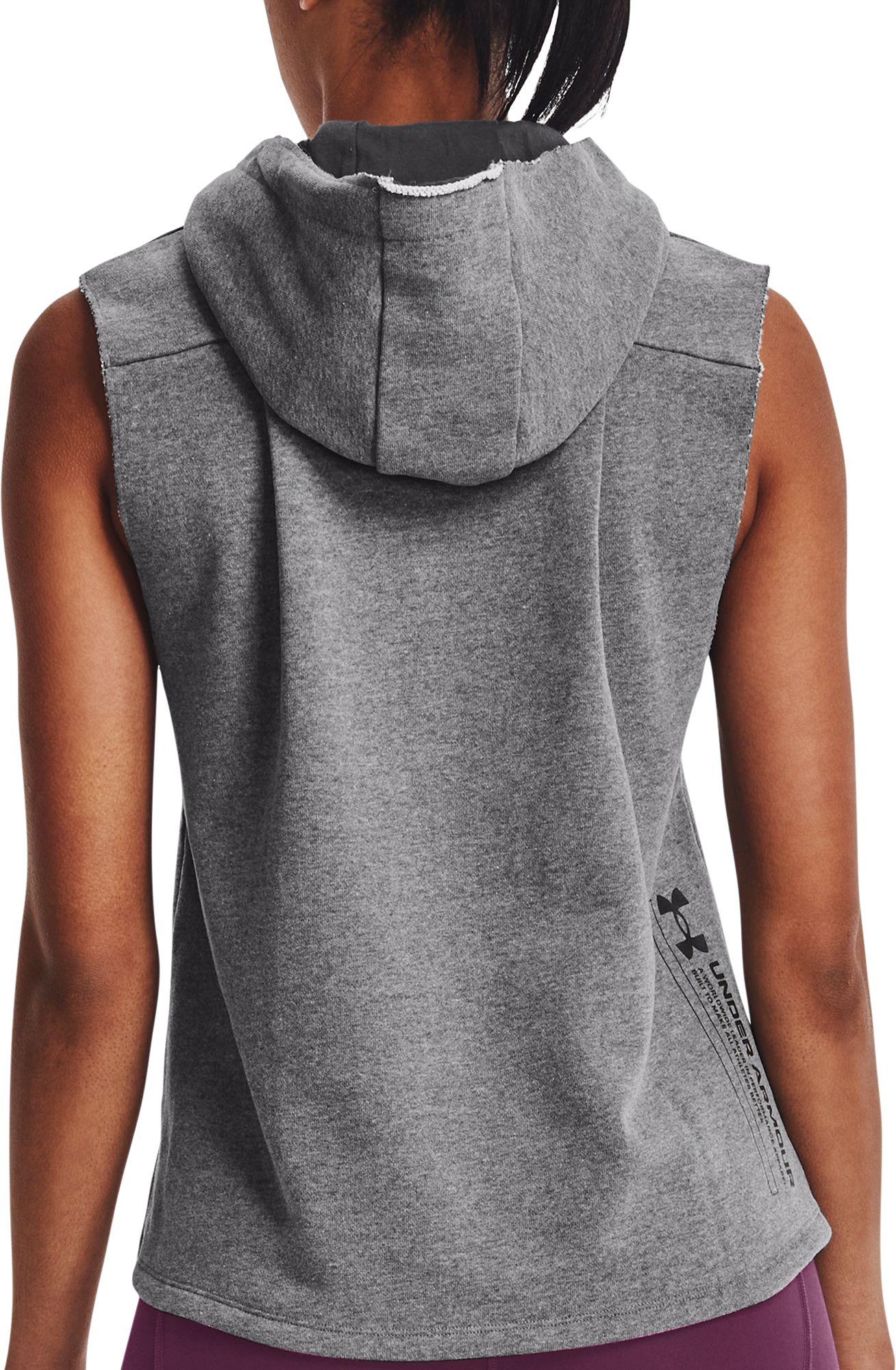 womens under armour sleeveless hoodie