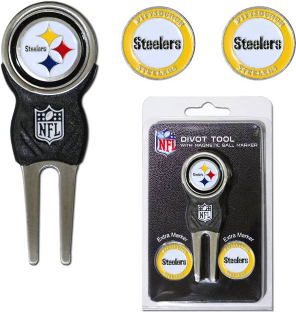 Team Golf Pittsburgh Steelers Divot Tool and Marker Set