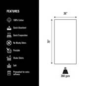 Hurley 36” x 70” GSM Print Beach Towel product image