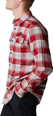 Columbia Men's Arkansas Razorbacks Cardinal CLG Flare Gun&trade; Flannel Long Sleeve Shirt product image