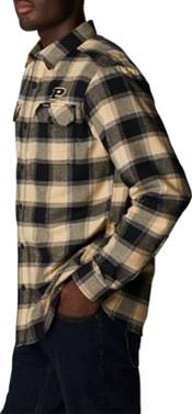 Columbia Men's Purdue Boilermakers Black CLG Flare Gun&trade; Flannel Long Sleeve Shirt product image