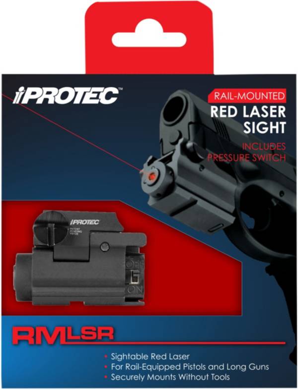 IPROTEC RAIL-MOUNTED RED LASER LIGHT SIGHT W/PRESSURE SWITCH RMLSR NON-TESTED 