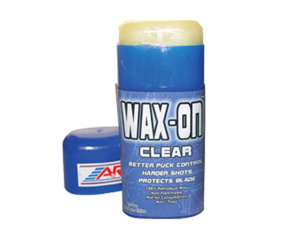 A&R Wax-On 2-pack Clear Hockey Rub On Stick 100% Petroleum Wax Protects Blade 