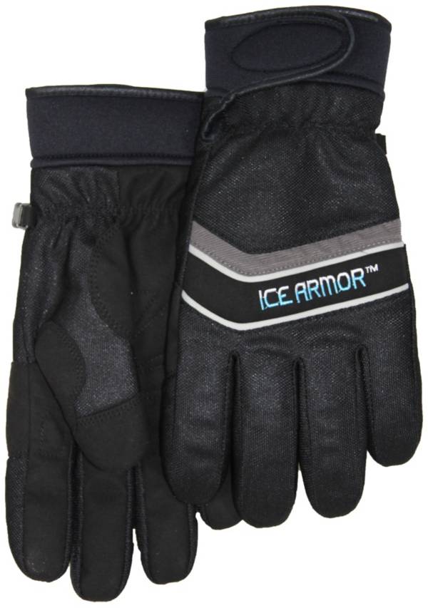 Details about   NEW Clam Outdoors IceArmor Stretch Fleece Silicone Grip Glove Black 