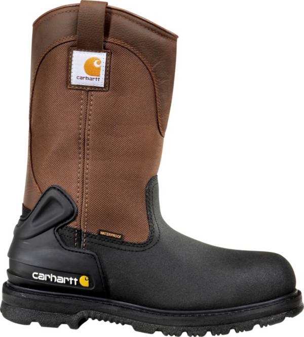 Carhartt Mens Wellington Leather Closed Toe Mid-Calf Safety Boots 