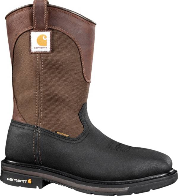 Carhartt Men's 11'' Square Toe Wellington Waterproof Steel Toe Work Boots