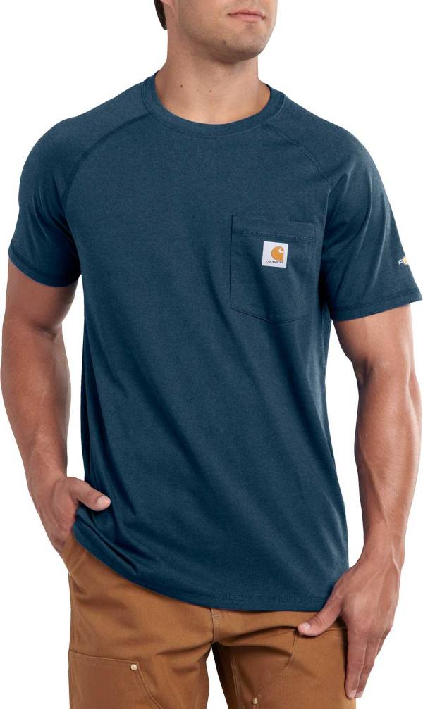 Carhartt Mens Force Cotton Delmont Short Sleeve T-Shirt Regular and Big & Tall Sizes