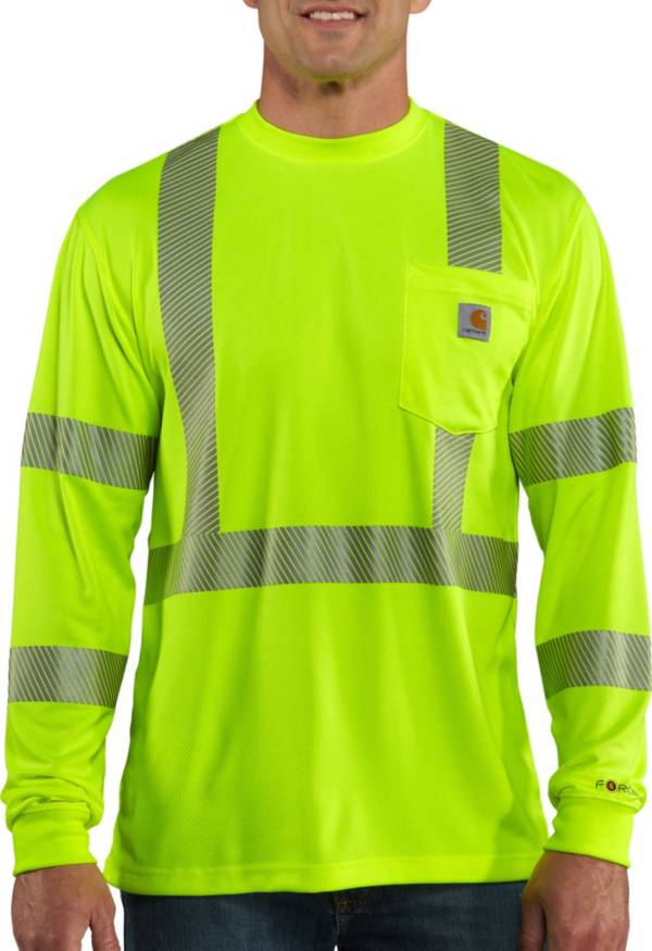 Carhartt Men's Force High-Visibility Class 3 Long Sleeve Shirt