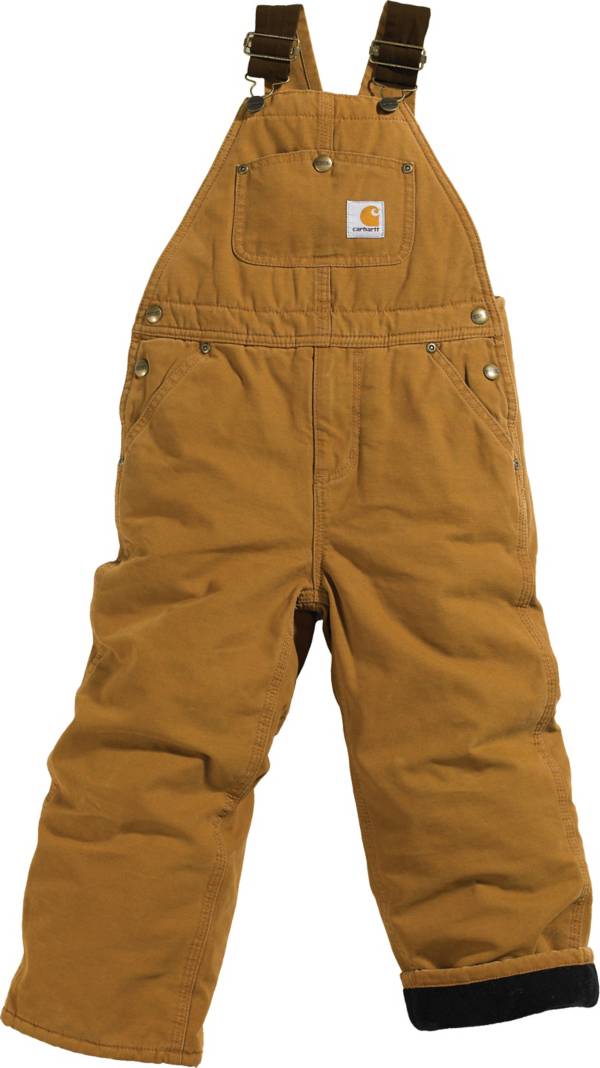 Carhartt Boys' Washed Duck Lined Bib Overalls product image