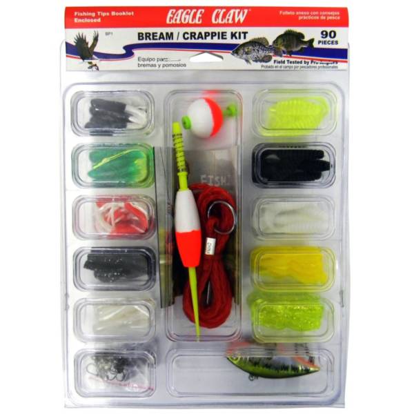 55 Pieces including Tackle Box  #TK-CRPPE1 Eagle Claw Crappie Tackle Kit 
