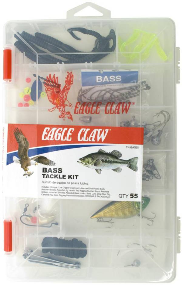 Eagle Claw Bass Tackle Kit - 55 Pieces