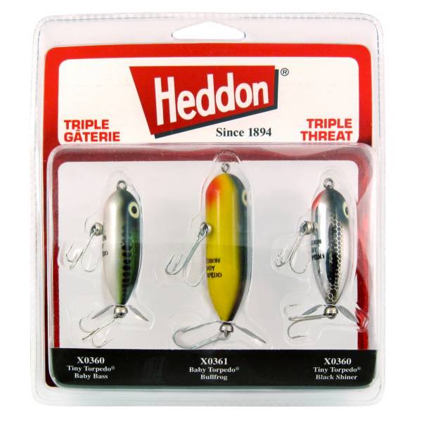 Heddon Triple Threat Torpedo Propbait Kit