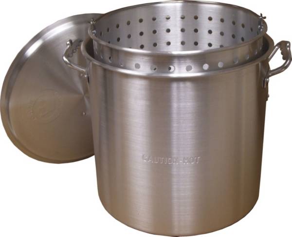 King Kooker 32-Qt. Aluminum Boiling Pot with Basket and Lid product image