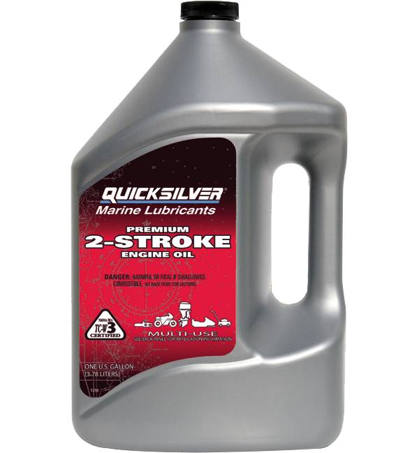 Quicksilver Premium 2-Stroke TC-W3 Outboard Oil - Gallon