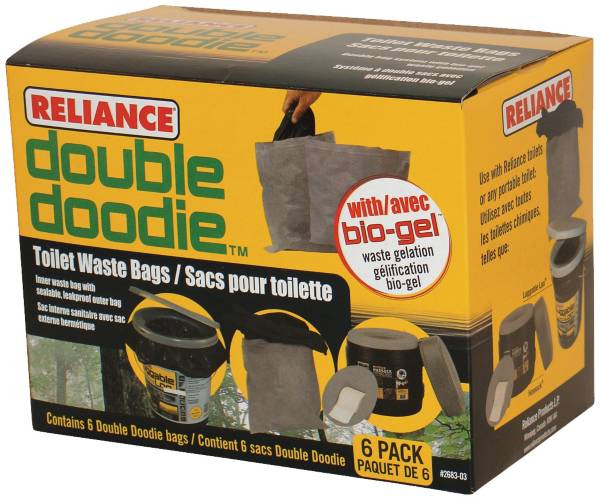 Reliance Double Doodie Waste Bags with Bio-Gel