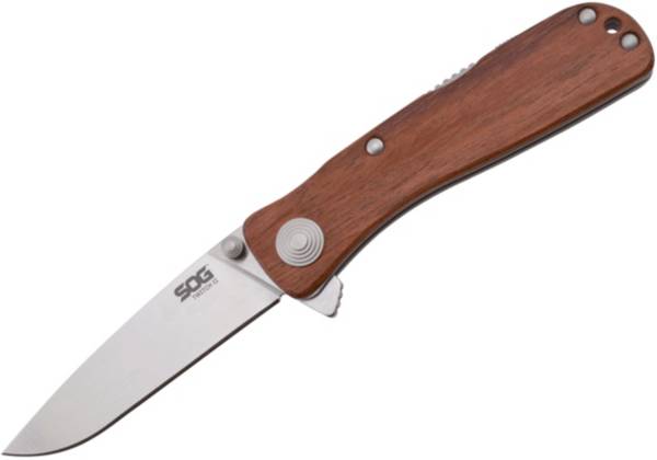 SOG Twitch II Tanto Knife - Wood Handle