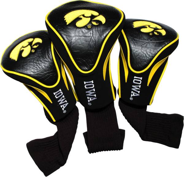 Team Golf Iowa Hawkeyes Contour Headcovers - 3-Pack