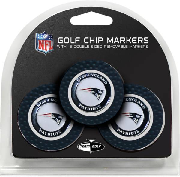 Team Golf New England Patriots Poker Chips Ball Markers - 3-Pack