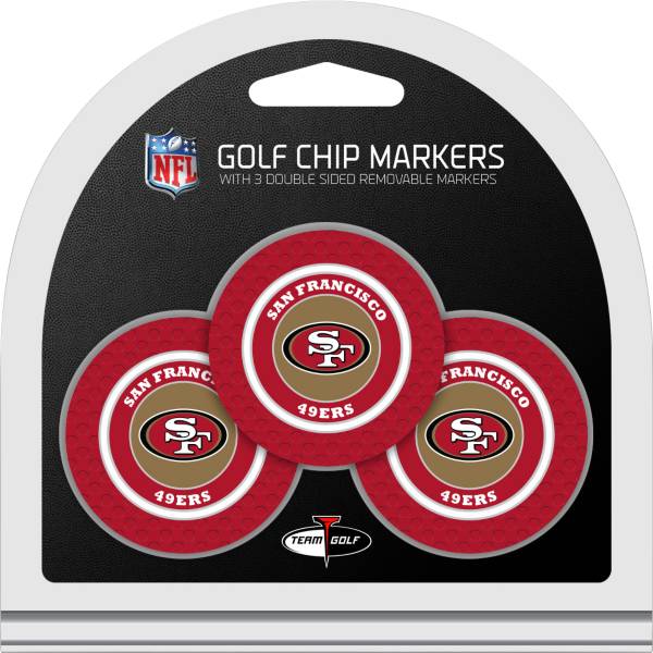 Team Golf San Francisco 49ers Poker Chips Ball Markers - 3-Pack