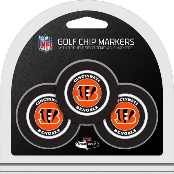 Team Golf Cincinnati Bengals Poker Chips Ball Markers - 3-Pack