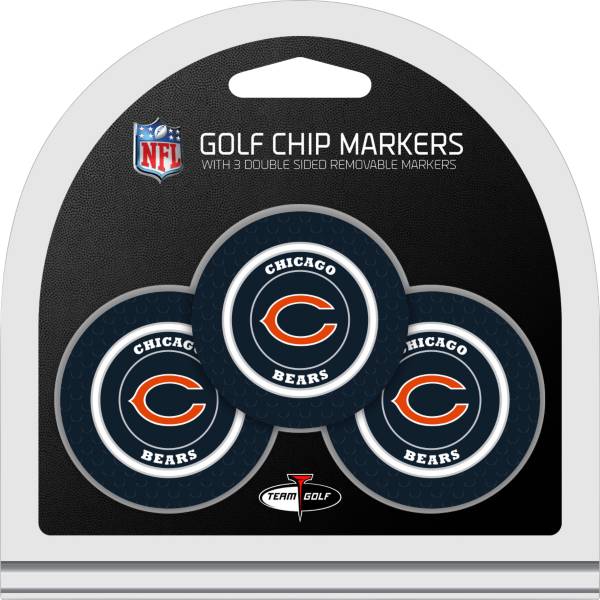 Team Golf Chicago Bears Poker Chips Ball Markers - 3-Pack