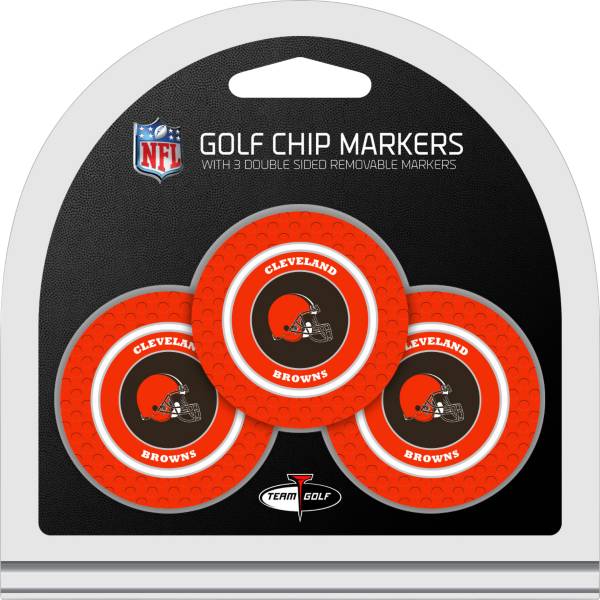 Team Golf Cleveland Browns Poker Chips Ball Markers - 3-Pack