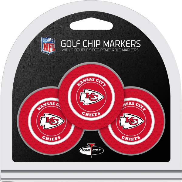 Team Golf Kansas City Chiefs Poker Chips Ball Markers - 3-Pack