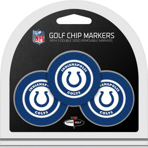 Team Golf Indianapolis Colts Poker Chips Ball Markers - 3-Pack