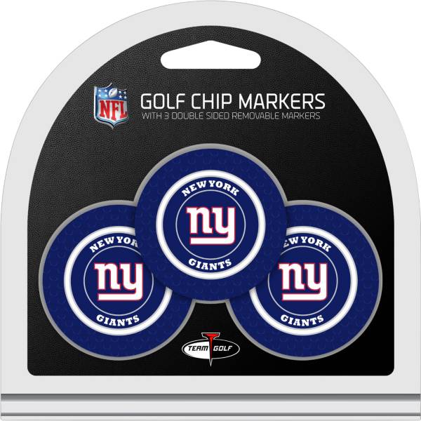 Team Golf New York Giants Poker Chips Ball Markers - 3-Pack