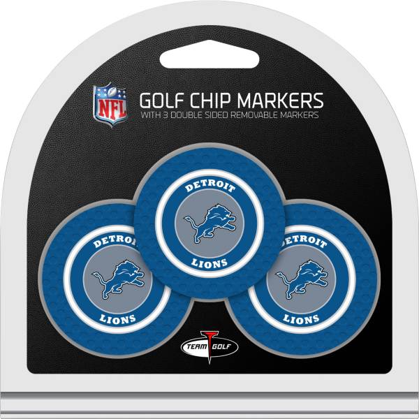 Team Golf Detroit Lions Poker Chips Ball Markers - 3-Pack