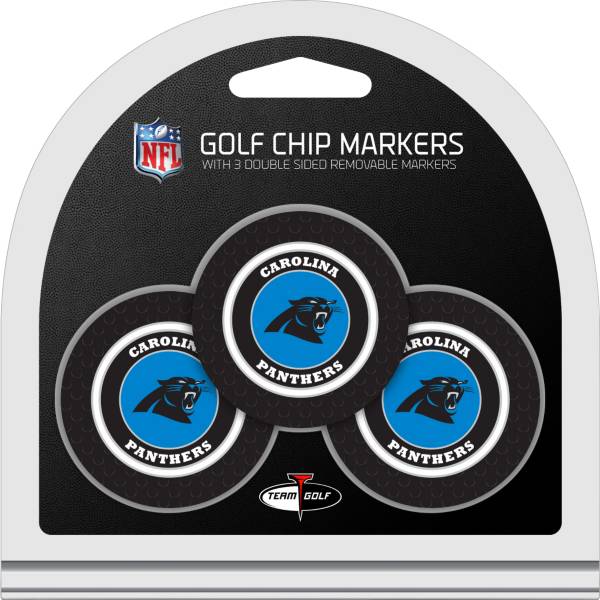 Team Golf Carolina Panthers Poker Chips Ball Markers - 3-Pack