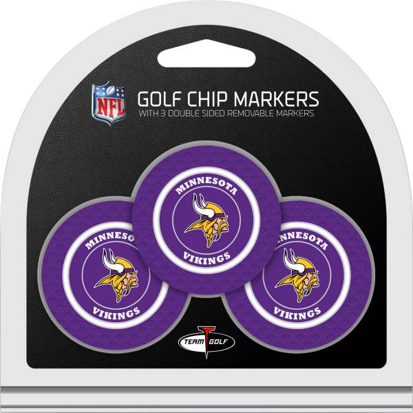 Team Golf Minnesota Vikings Poker Chips Ball Markers - 3-Pack