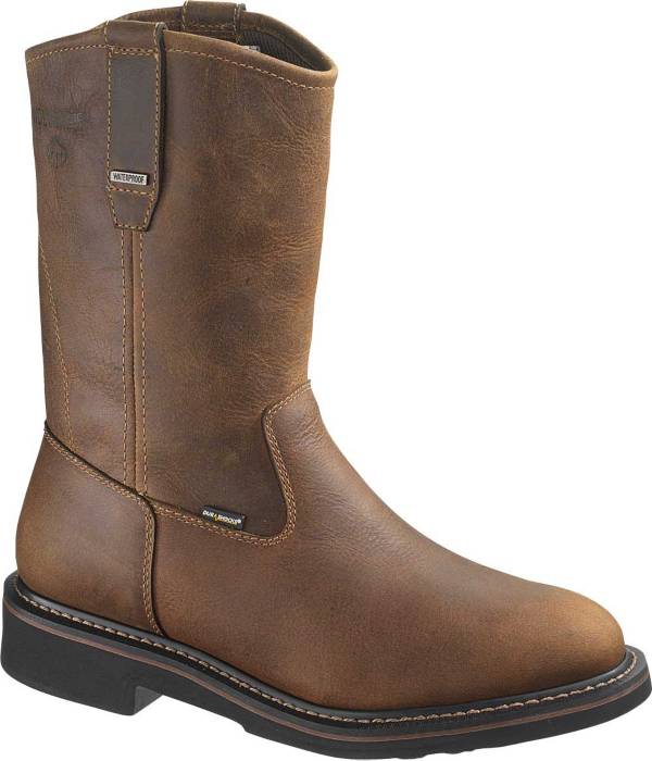 Wolverine Men's Brek 10” Wellington Waterproof DuraShocks Steel Toe Work Boots