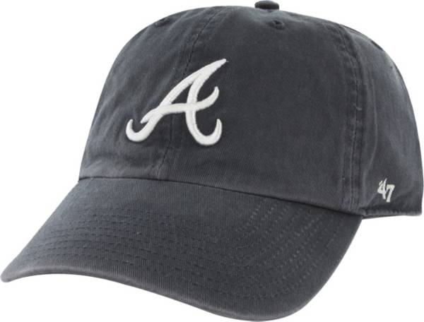 ‘47 Men's Atlanta Braves Navy Clean Up Adjustable Hat