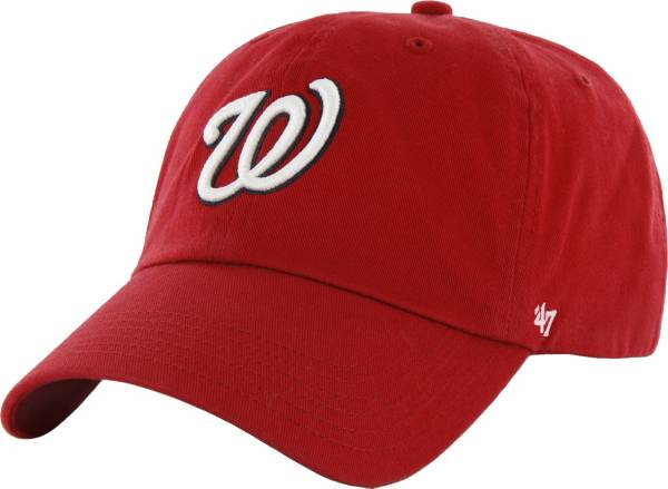 '47 Men's Washington Nationals Red Clean Up Adjustable Hat