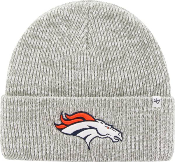 '47 Men's Denver Broncos Brain Freeze Grey Knit Beanie