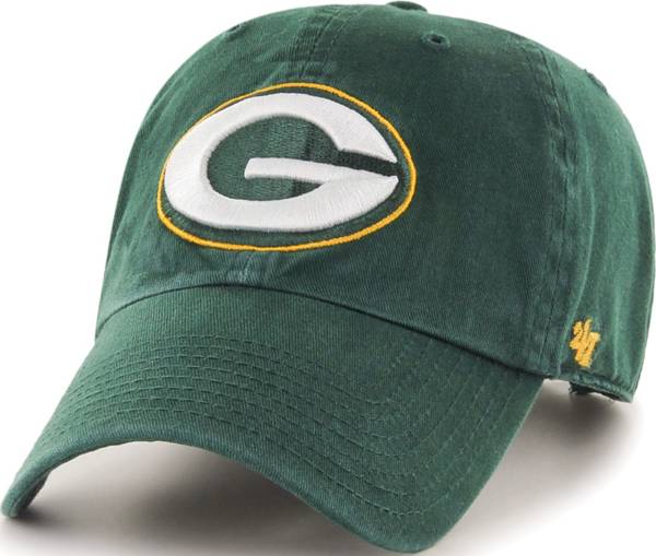 '47 Men's Green Bay Packers Green Clean Up Adjustable Hat