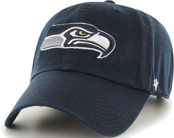 '47 Men's Seattle Seahawks Navy Clean Up Adjustable Hat