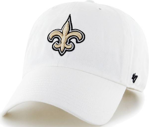 '47 Men's New Orleans Saints White Clean Up Adjustable Hat